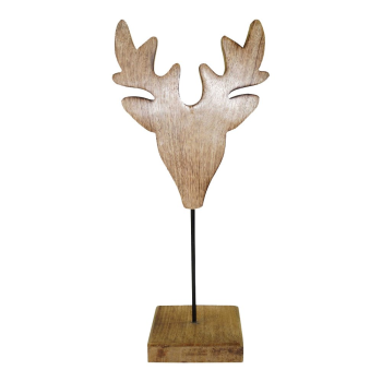 Hirschkopf aus Mango-Holz